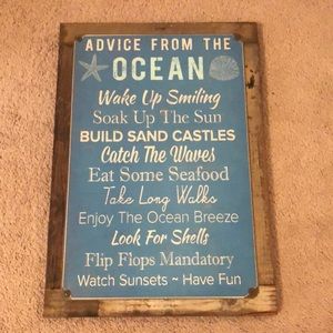 Advice from the ocean sign